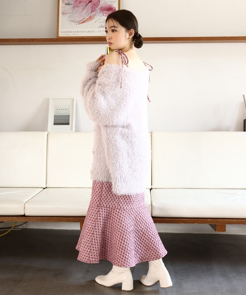 one after another NICE CLAUP（ワンアフターアナザーナイスクラップ）の「ストレッチショートブーツ（ブーツ・レディース・アイボリー/ブラック・SMALL/MEDIUM/LARGE）」の10枚目の写真