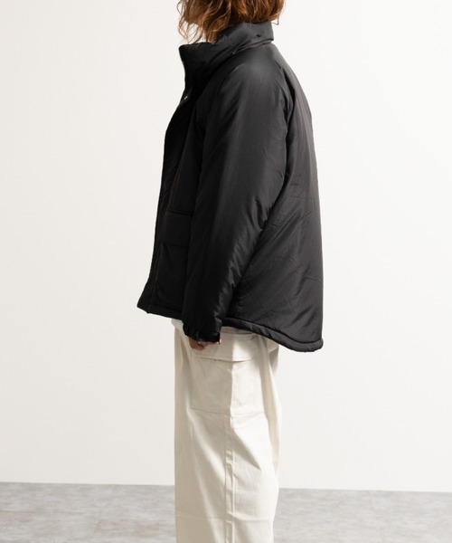 NYLAUS（ナイラス）の「フェイクダウン ビッグシルエット ハッピージャケット（ダウンジャケット/コート・メンズ・グレー系/カーキ/ブラック・L/LL/M）」の4枚目の写真