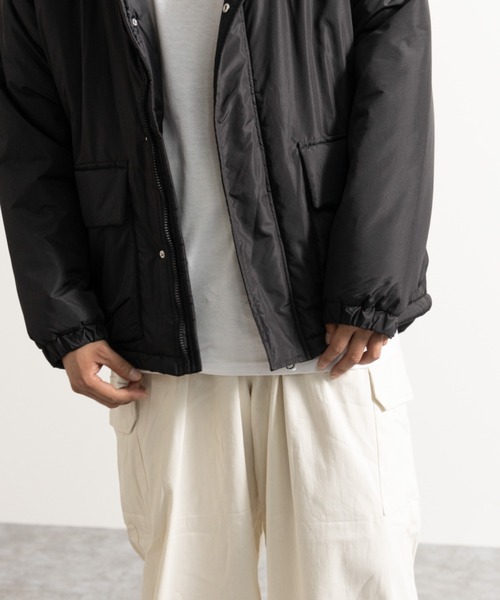 NYLAUS（ナイラス）の「フェイクダウン ビッグシルエット ハッピージャケット（ダウンジャケット/コート・メンズ・グレー系/カーキ/ブラック・L/LL/M）」の8枚目の写真