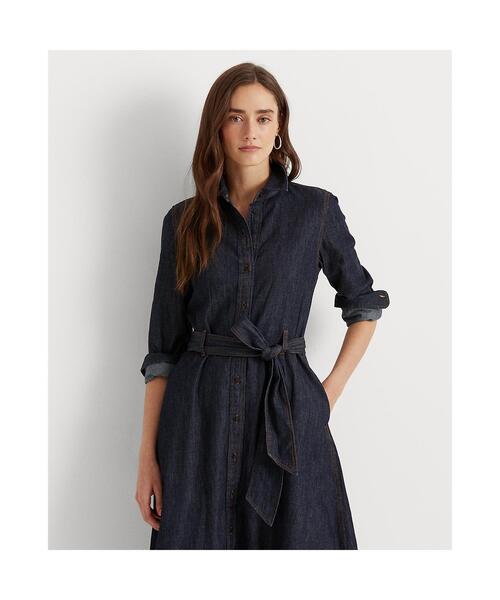 【Lauren Ralph Lauren】Aラインのデニムシャツワンピース 楽天市場】ラルフローレン ポロ レディース ポニーワンポイント