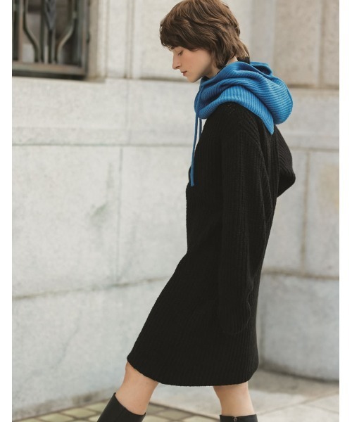 Re:EDIT（リエディ）の「[WINTER COLLECTION][低身長サイズ有]ハーフジップニットチュニック（チュニック・レディース・ブラック/グレー/アイボリー/ホワイト系その他・MEDIUM/SHORT/LARGE）」の10枚目の写真