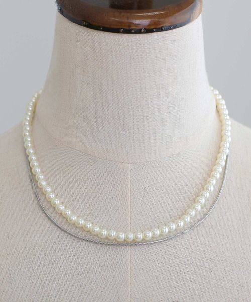PourVous（プールヴー）の「3wayシンプル パール ネックレス 結婚式 同窓会 オケージョン 二次会 （ネックレス・レディース・シルバー/ゴールド・FREE）」の9枚目の写真
