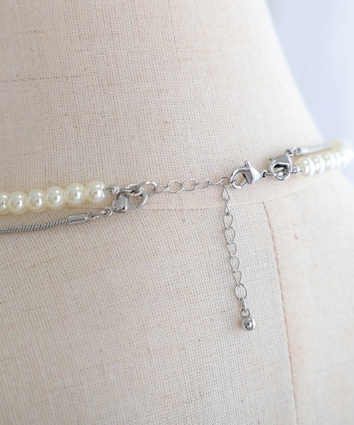 PourVous（プールヴー）の「3wayシンプル パール ネックレス 結婚式 同窓会 オケージョン 二次会 （ネックレス・レディース・シルバー/ゴールド・FREE）」の8枚目の写真