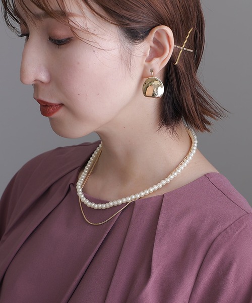 PourVous（プールヴー）の「3wayシンプル パール ネックレス 結婚式 同窓会 オケージョン 二次会 （ネックレス・レディース・シルバー/ゴールド・FREE）」の7枚目の写真