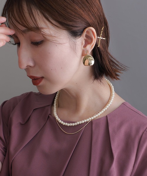 PourVous（プールヴー）の「3wayシンプル パール ネックレス 結婚式 同窓会 オケージョン 二次会 （ネックレス・レディース・シルバー/ゴールド・FREE）」の12枚目の写真