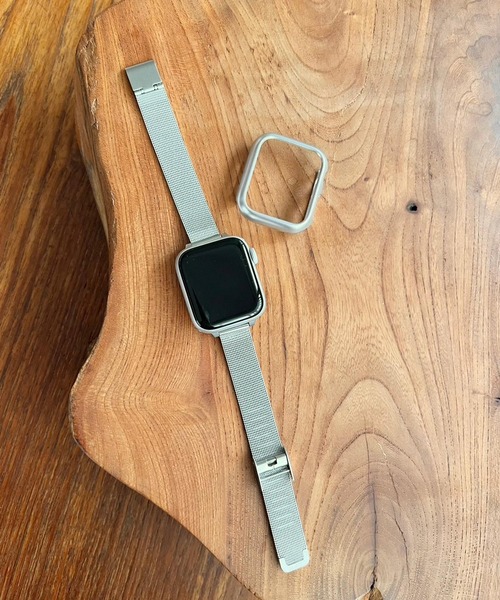 Me%(ミィパーセント)の「AppleWatchスリムメッシュバンド2(デジタル腕時計・レディース・ブラック/グレー/ピンク・LARGE/MEDIUM)」の7枚目の写真