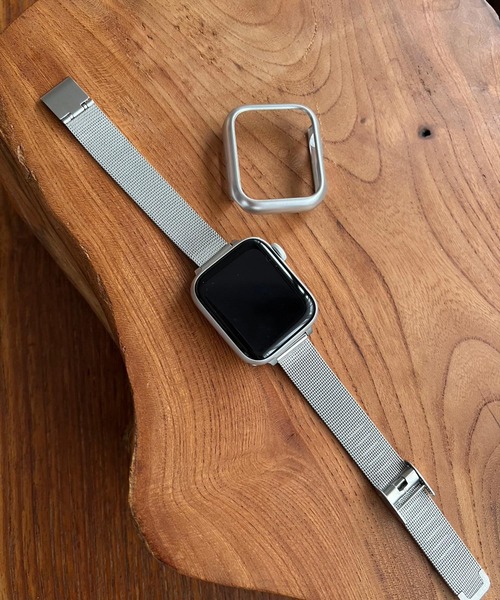 Me%(ミィパーセント)の「AppleWatchスリムメッシュバンド2(デジタル腕時計・レディース・ブラック/グレー/ピンク・LARGE/MEDIUM)」の8枚目の写真