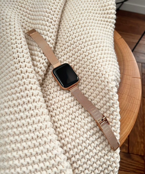 Me%(ミィパーセント)の「AppleWatchスリムメッシュバンド2(デジタル腕時計・レディース・ブラック/グレー/ピンク・LARGE/MEDIUM)」の10枚目の写真