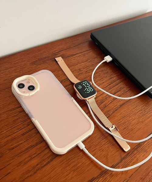 Me%(ミィパーセント)の「AppleWatchスリムメッシュバンド2(デジタル腕時計・レディース・ブラック/グレー/ピンク・LARGE/MEDIUM)」の11枚目の写真