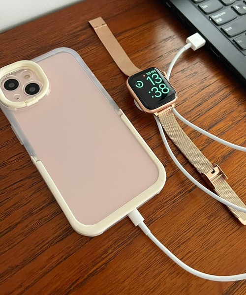 Me%(ミィパーセント)の「AppleWatchスリムメッシュバンド2(デジタル腕時計・レディース・ブラック/グレー/ピンク・LARGE/MEDIUM)」の12枚目の写真