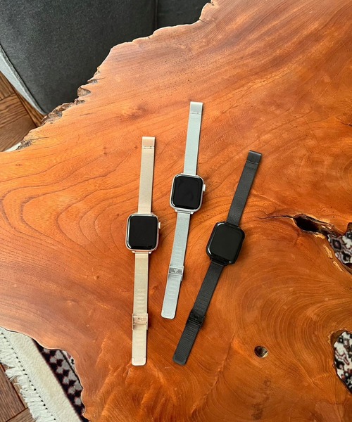 Me%(ミィパーセント)の「AppleWatchスリムメッシュバンド2(デジタル腕時計・レディース・ブラック/グレー/ピンク・LARGE/MEDIUM)」の13枚目の写真
