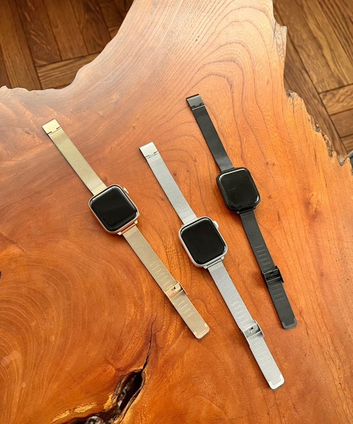 Me%(ミィパーセント)の「AppleWatchスリムメッシュバンド2(デジタル腕時計・レディース・ブラック/グレー/ピンク・LARGE/MEDIUM)」の14枚目の写真