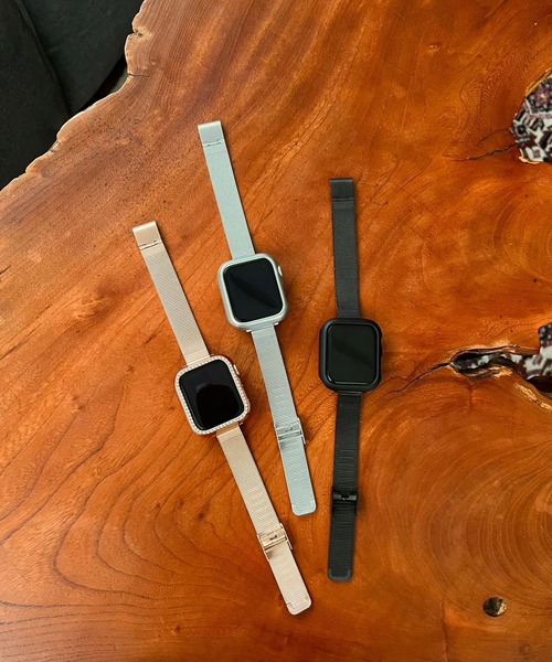 Me%(ミィパーセント)の「AppleWatchスリムメッシュバンド2(デジタル腕時計・レディース・ブラック/グレー/ピンク・LARGE/MEDIUM)」の15枚目の写真