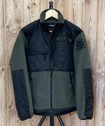 QUILT COMBI FLEECE JACKET