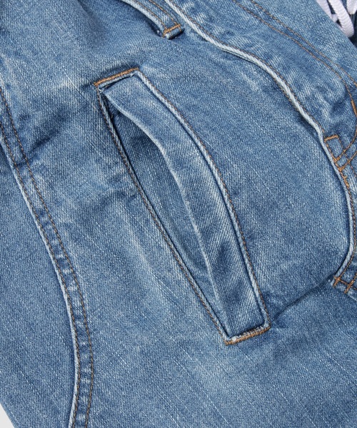 BELPER(ベルパー)の「CONSECUTIVE DENIM SKIRT(スカート・レディース・ベージュ/インディゴブルー・1(S))」の6枚目の写真