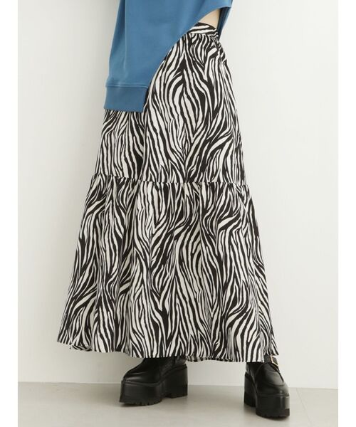 MURUA（ムルーア）の「ティアードマキシスカート（スカート・レディース・ホワイト/ベージュ・FREE）」の10枚目の写真