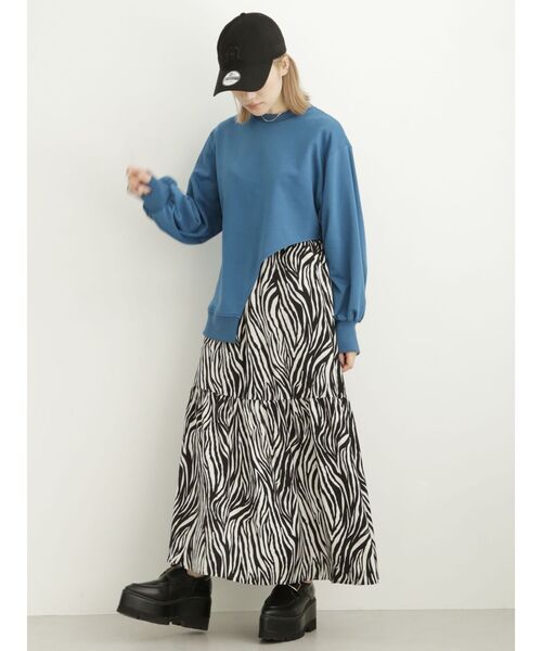 MURUA（ムルーア）の「ティアードマキシスカート（スカート・レディース・ホワイト/ベージュ・FREE）」の12枚目の写真