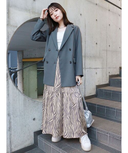 MURUA（ムルーア）の「ティアードマキシスカート（スカート・レディース・ホワイト/ベージュ・FREE）」の16枚目の写真