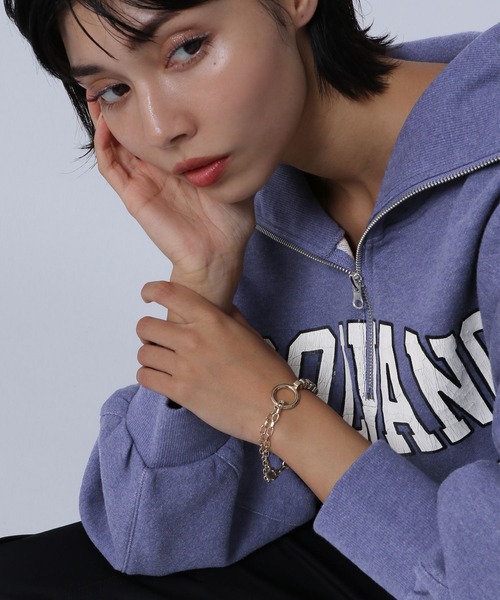 PAGEBOY(ページボーイ)の「WEB限定アイテム / Wチェーンブレス(ブレスレット・レディース・シルバー/ゴールド・FREE)」の8枚目の写真