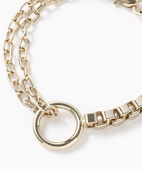 PAGEBOY(ページボーイ)の「WEB限定アイテム / Wチェーンブレス(ブレスレット・レディース・シルバー/ゴールド・FREE)」の12枚目の写真