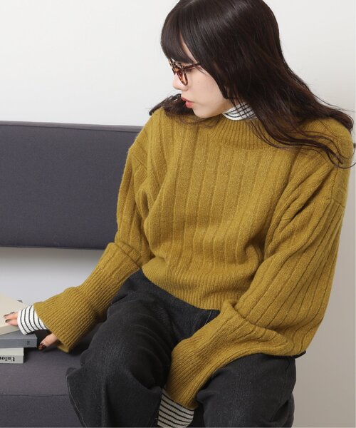 RAY CASSIN（レイカズン）の「TAM2wayモックネックカーディガン（カーディガン/ボレロ・レディース・ライトカーキ/キナリ/杢グレー・FREE）」の18枚目の写真