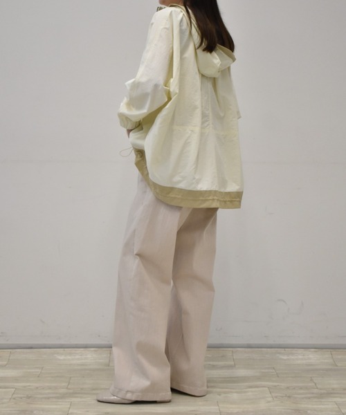 RANAN(ラナン)の「はっ水加工!ブルゾン(ブルゾン・レディース・ライトベージュ/ネイビー・M/LL/L)」の16枚目の写真