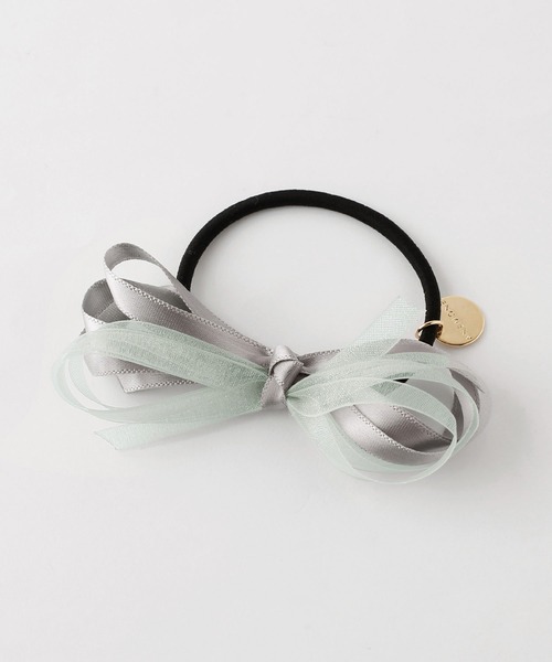 ANEMONE（アネモネ）の「スリムシアーリボンヘアゴム（ヘアゴム・レディース・ブラック/ネイビー/ベージュ/グレー・FREE）」の10枚目の写真