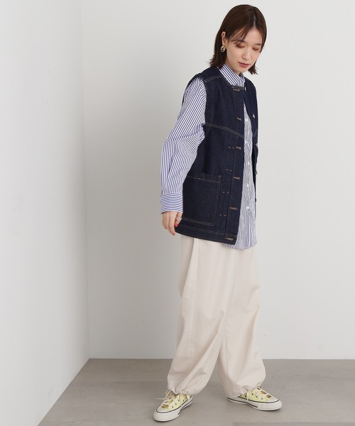 N.（N. Natural Beauty Basic）（エヌエヌナチュラルビューティーベーシック）の「◆デニムジレジャケット（デニムジャケット・レディース・ワンウォッシュ/ブラック・MEDIUM）」の3枚目の写真