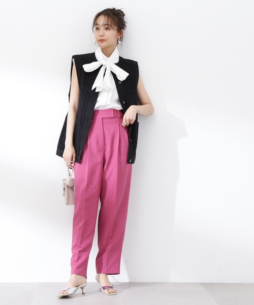 N.（N. Natural Beauty Basic）（エヌエヌナチュラルビューティーベーシック）の「◆デニムジレジャケット（デニムジャケット・レディース・ワンウォッシュ/ブラック・MEDIUM）」の13枚目の写真