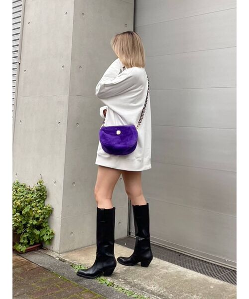 EVRIS（エヴリス）の「ボリュームファーバッグ（ショルダーバッグ・レディース・ブラック/グレー/パープル・FREE）」の16枚目の写真