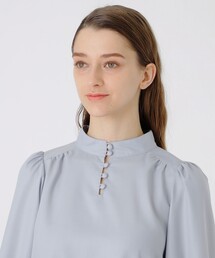 ブルーレーベルクレストブリッジ マイクロピーチスパンボウタイブラウス BLUE LABEL CRESTBRIDGE（ブルーレーベルクレストブリッジ）の