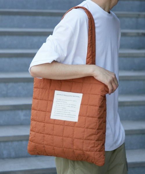 CIAOPANIC TYPY（チャオパニックティピー）の「ナイロンキルティングトート（トートバッグ・メンズ・ブルー/ホワイト/ブラック/ブラウン/チャコールグレー・ONE SIZE）」の4枚目の写真