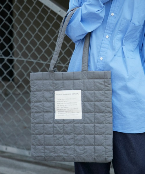 CIAOPANIC TYPY（チャオパニックティピー）の「ナイロンキルティングトート（トートバッグ・メンズ・ブルー/ホワイト/ブラック/ブラウン/チャコールグレー・ONE SIZE）」の3枚目の写真