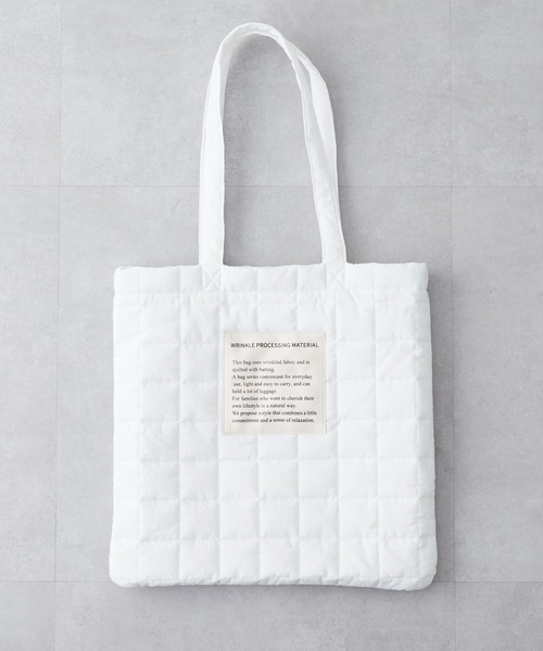 CIAOPANIC TYPY（チャオパニックティピー）の「ナイロンキルティングトート（トートバッグ・メンズ・ブルー/ホワイト/ブラック/ブラウン/チャコールグレー・ONE SIZE）」の12枚目の写真