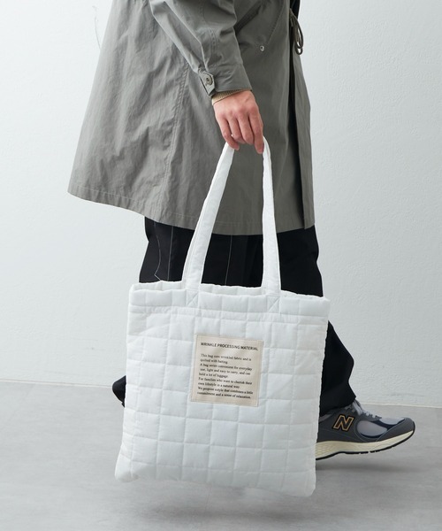 CIAOPANIC TYPY（チャオパニックティピー）の「ナイロンキルティングトート（トートバッグ・メンズ・ブルー/ホワイト/ブラック/ブラウン/チャコールグレー・ONE SIZE）」の6枚目の写真