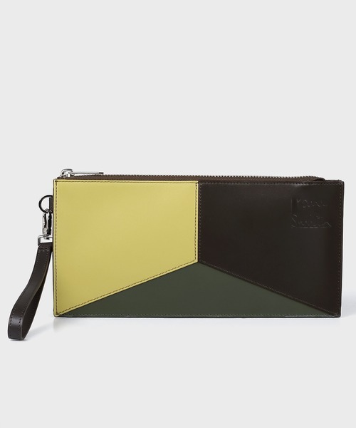 Paul Smith(ポールスミス)の「ジオメトリックカラーブロック スリムポーチ / 843424 P012(ポーチ・メンズ・ブラック/イエロー/ブルー・FREE)」の3枚目の写真