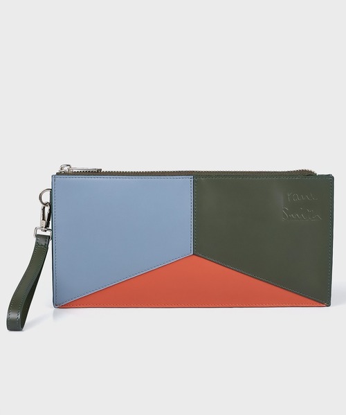 Paul Smith(ポールスミス)の「ジオメトリックカラーブロック スリムポーチ / 843424 P012(ポーチ・メンズ・ブラック/イエロー/ブルー・FREE)」の2枚目の写真