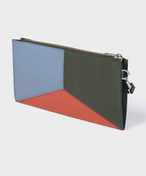 Paul Smith(ポールスミス)の「ジオメトリックカラーブロック スリムポーチ / 843424 P012(ポーチ・メンズ・ブラック/イエロー/ブルー・FREE)」の4枚目の写真