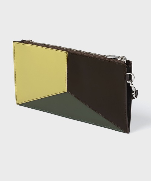 Paul Smith(ポールスミス)の「ジオメトリックカラーブロック スリムポーチ / 843424 P012(ポーチ・メンズ・ブラック/イエロー/ブルー・FREE)」の10枚目の写真
