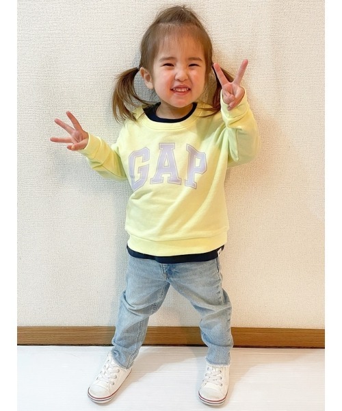 GAP(ギャップ)の「ウォッシュウェル プルオン ジャストライク マムジーンズ (幼児)(デニムパンツ・キッズ・ライトインディゴブルー・12-18M/18-24M/2 YRS/3 YRS/4 YRS/5 YRS)」の5枚目の写真