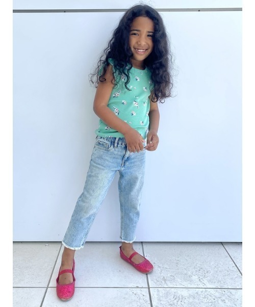 GAP(ギャップ)の「ウォッシュウェル プルオン ジャストライク マムジーンズ (幼児)(デニムパンツ・キッズ・ライトインディゴブルー・12-18M/18-24M/2 YRS/3 YRS/4 YRS/5 YRS)」の7枚目の写真