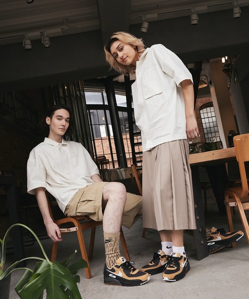 NIKE（ナイキ）の「ナイキ スポーツウェア エア メンズ ウーブン オーバーシャツ トップ / Nike Sportswear Air