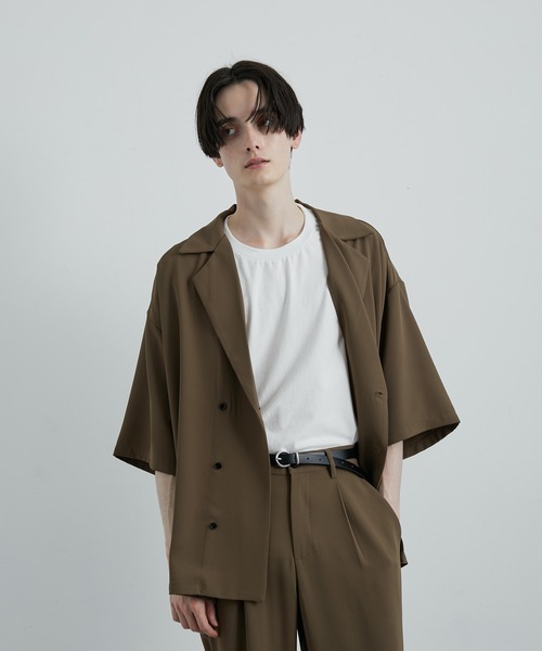 JUNRED（ジュンレッド）の「ライトドレスダブルデザインシャツ（シャツ/ブラウス・メンズ・ブラック/スミクロ/ベージュ系その他2・L/M/S）」の11枚目の写真