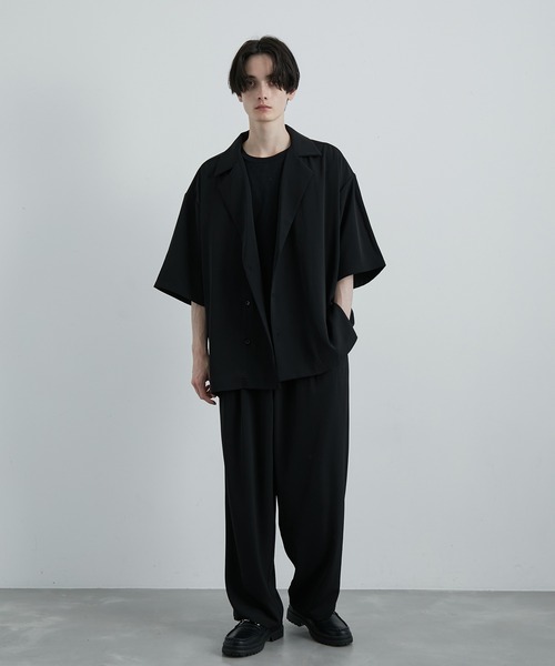 JUNRED（ジュンレッド）の「ライトドレスダブルデザインシャツ（シャツ/ブラウス・メンズ・ブラック/スミクロ/ベージュ系その他2・L/M/S）」の12枚目の写真