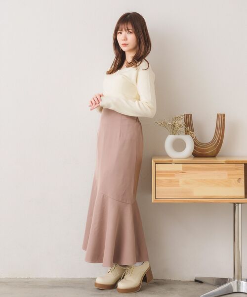 えま❤︎オーダーページ エムズエキサイト ems excite 柄編みニットプルオーバー （ガラ