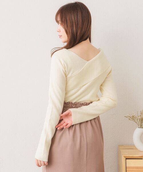 22AW・希少美品✨エムエムシックス ディストレスニットセーター アシンメトリー 22AW・希少美品✨エムエムシックス ディストレスニットセーター