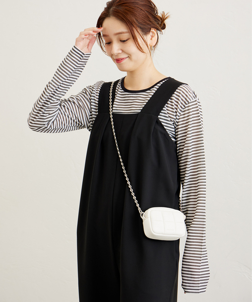 JOURNAL STANDARD（ジャーナルスタンダード）の「タックオールインワン（つなぎ/オールインワン・レディース・ブラック・36/38）」の7枚目の写真