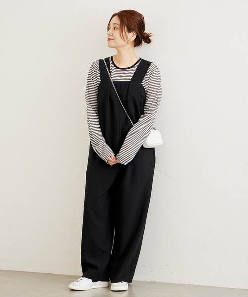 JOURNAL STANDARD（ジャーナルスタンダード）の「タックオールインワン（つなぎ/オールインワン・レディース・ブラック・36/38）」の20枚目の写真