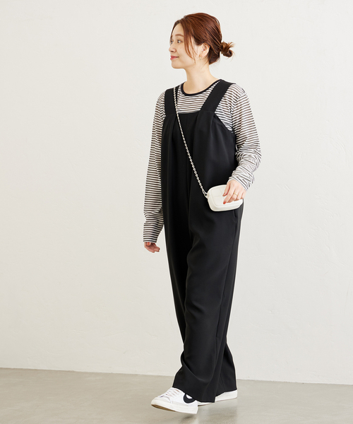 JOURNAL STANDARD（ジャーナルスタンダード）の「タックオールインワン（つなぎ/オールインワン・レディース・ブラック・36/38）」の21枚目の写真