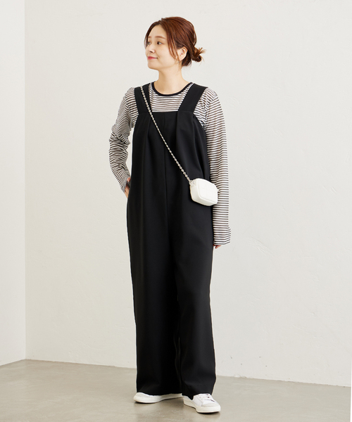 JOURNAL STANDARD（ジャーナルスタンダード）の「タックオールインワン（つなぎ/オールインワン・レディース・ブラック・36/38）」の22枚目の写真